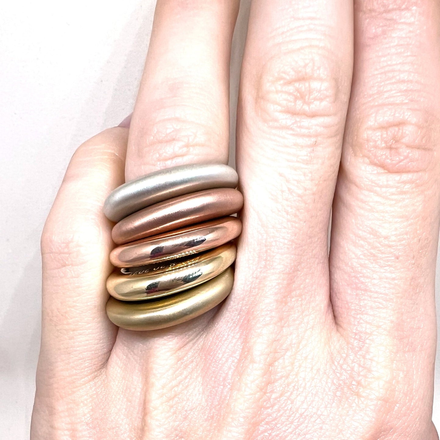 Solid Gold Dome Ring | Heavy Gold Ring