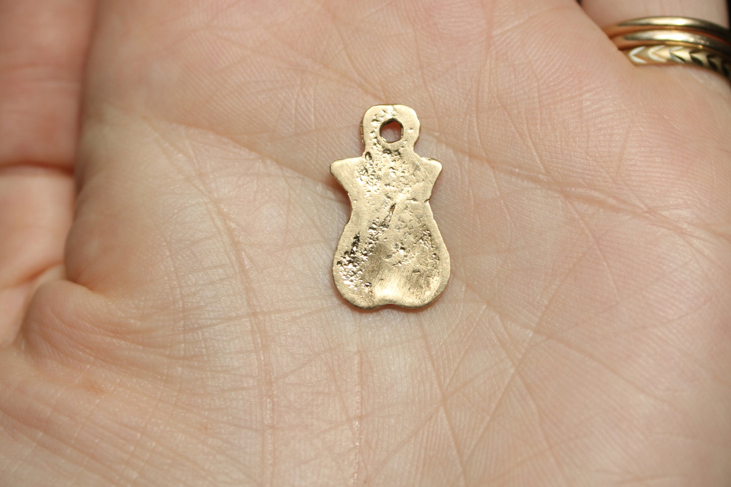 Solid Gold Cheeky Charm Pendant dunia simunovic jewelry