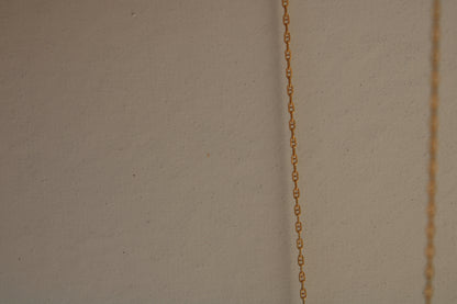 Solid 14k Yellow Gold Mariner Anchor Chain