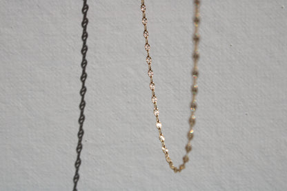 14k Solid Gold Glimmer Chain