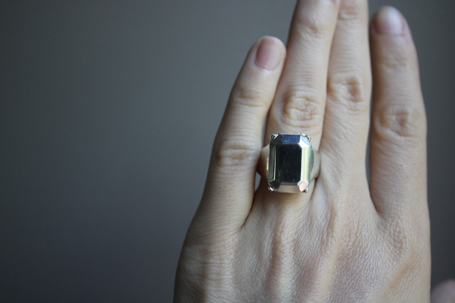 Emerald Cut Cocktail Ring