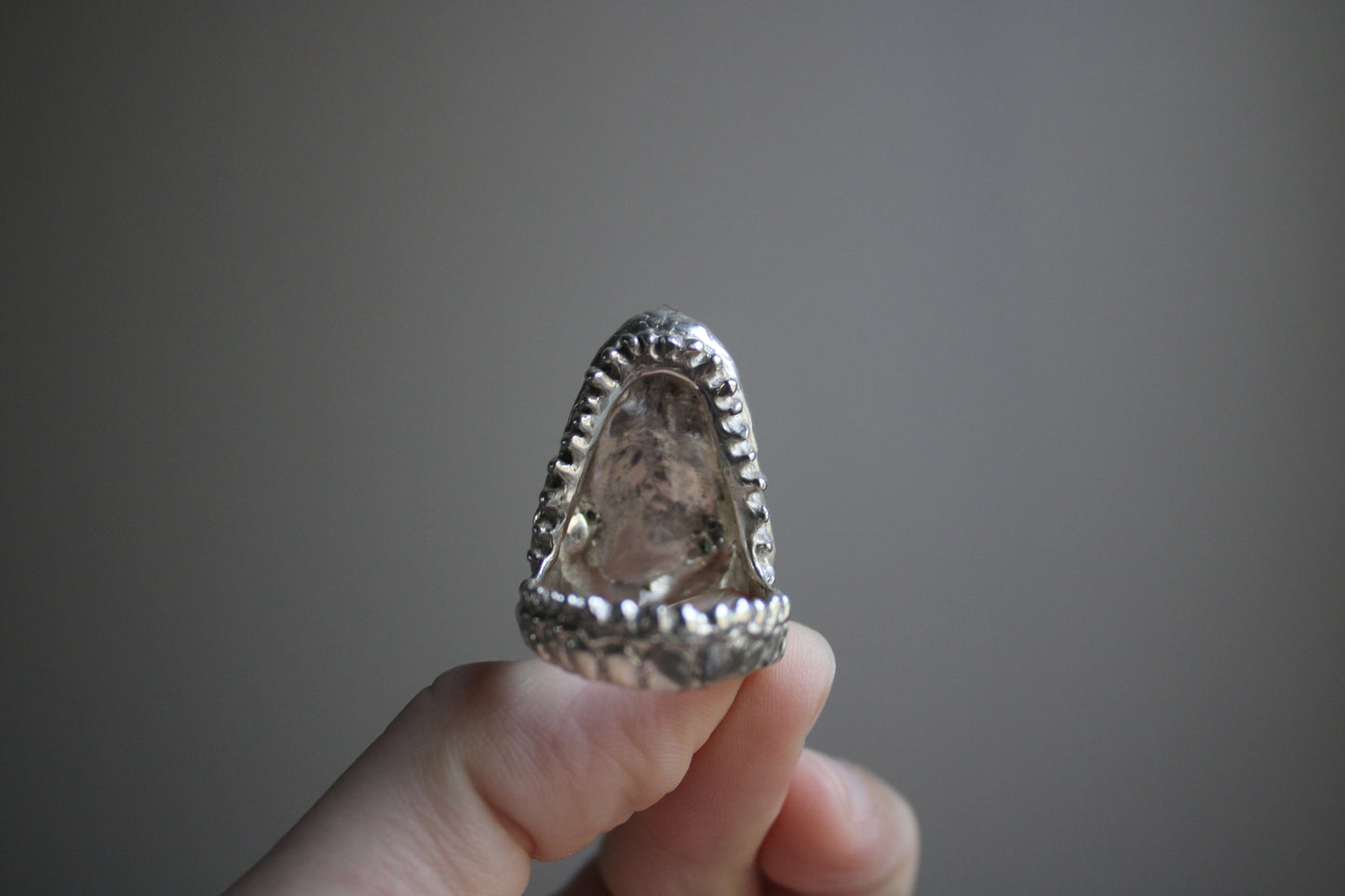 Handcarved Crocodile Ring