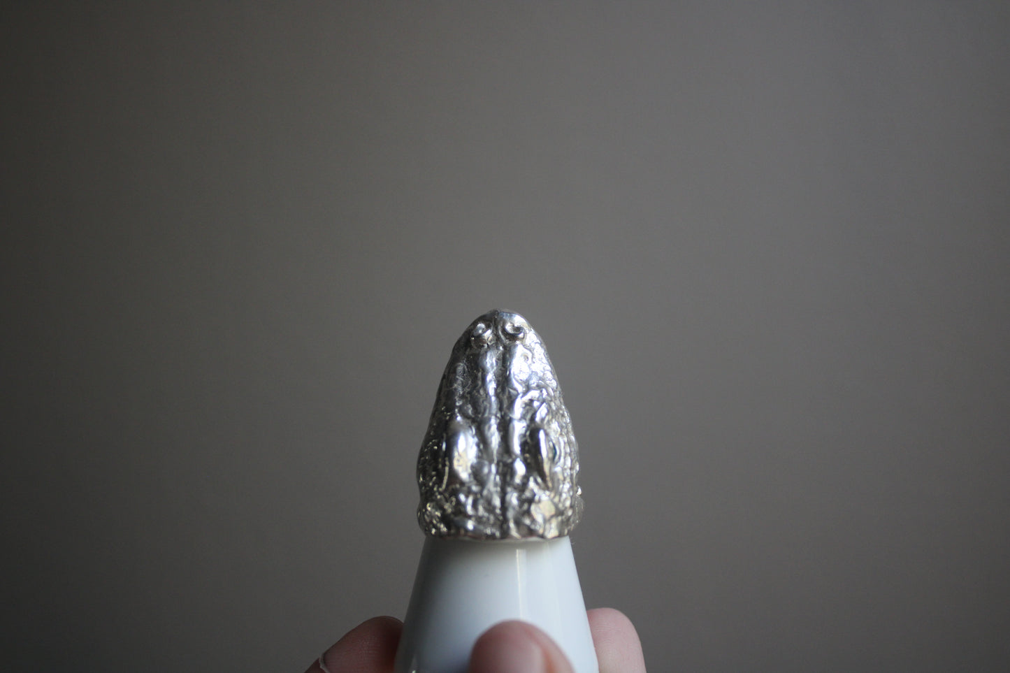 Handcarved Crocodile Ring