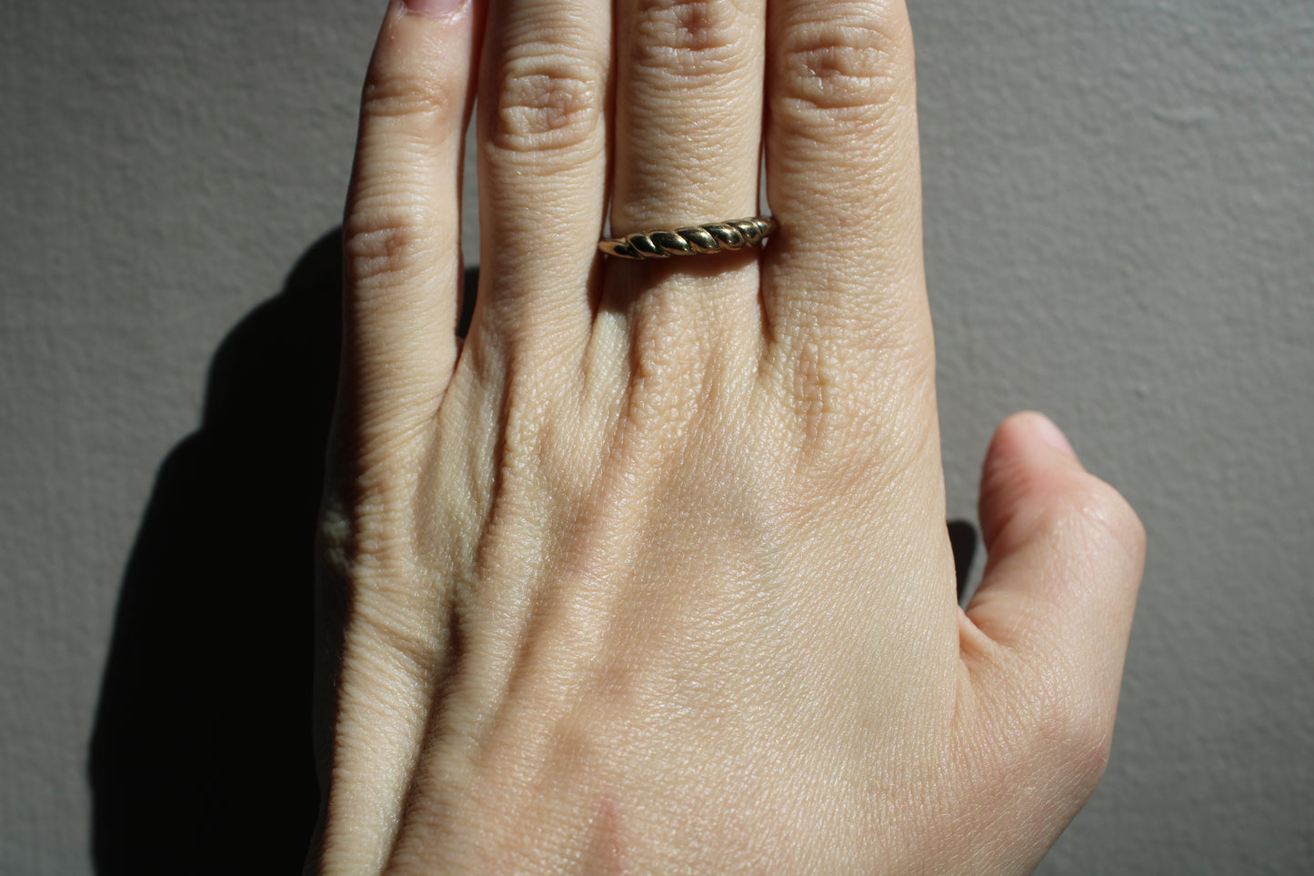 Everyday Solid Sterling Silver Croissant Stacking Ring