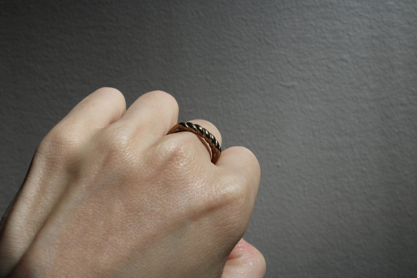 Everyday Solid Sterling Silver Croissant Stacking Ring