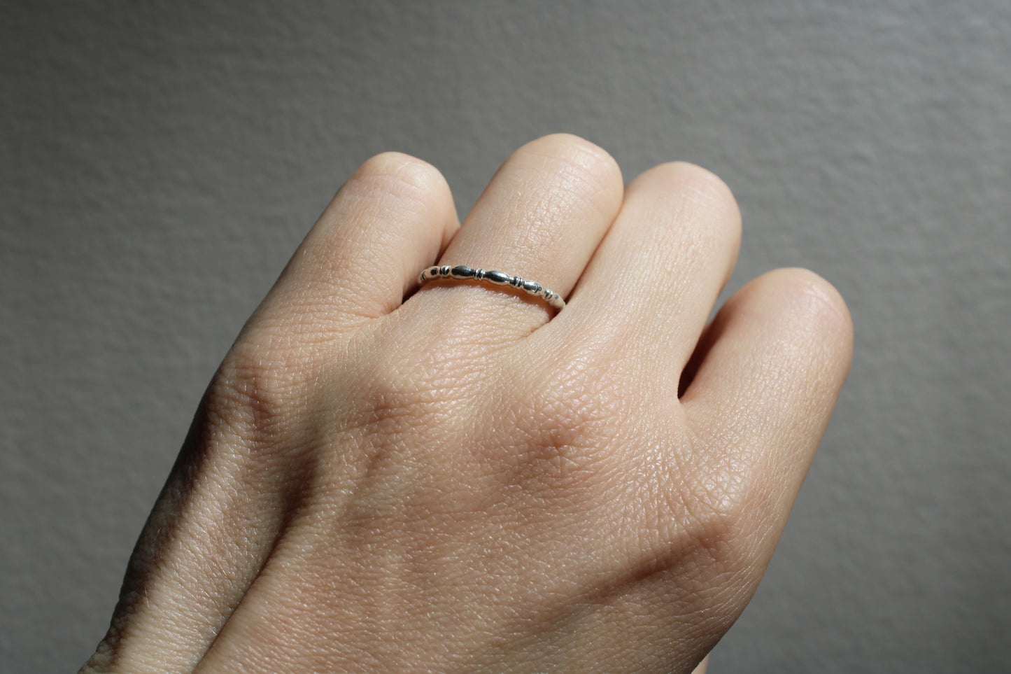 Everyday Solid Sterling Silver Victorian Stacker Ring