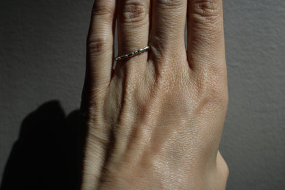 Everyday Solid Sterling Silver Victorian Stacker Ring