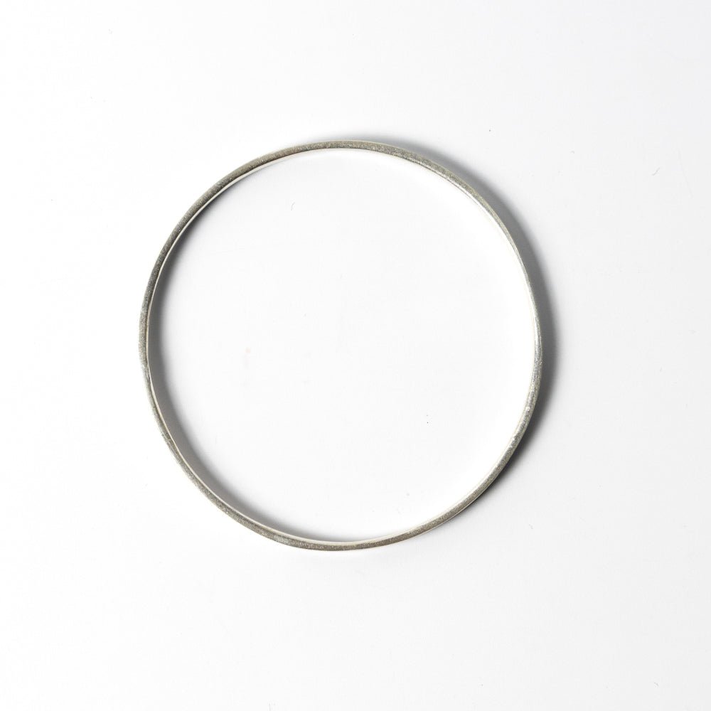 Solid Recycled Silver Bangle dunia simunovic jewelry