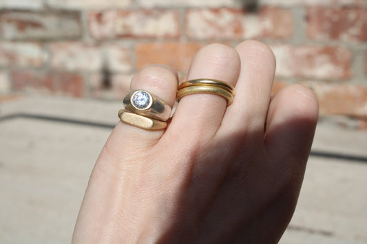 Everyday Full Round Gold Stacking Ring